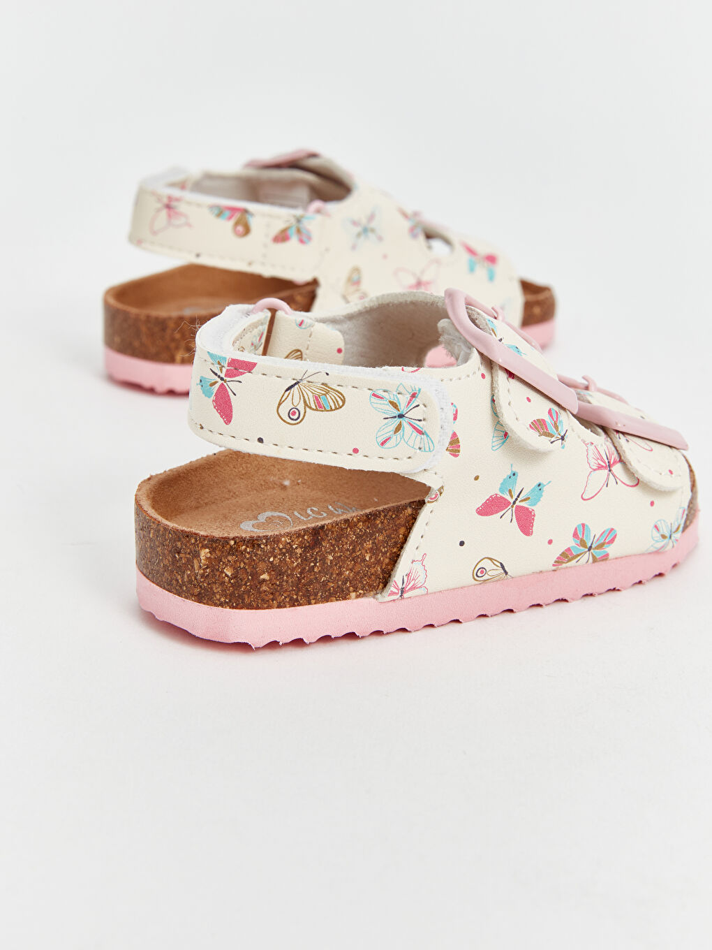 LC Waikiki Štampane sandale sa duplim kaišem za bebe devojčice -S4BI49Z1-F9C