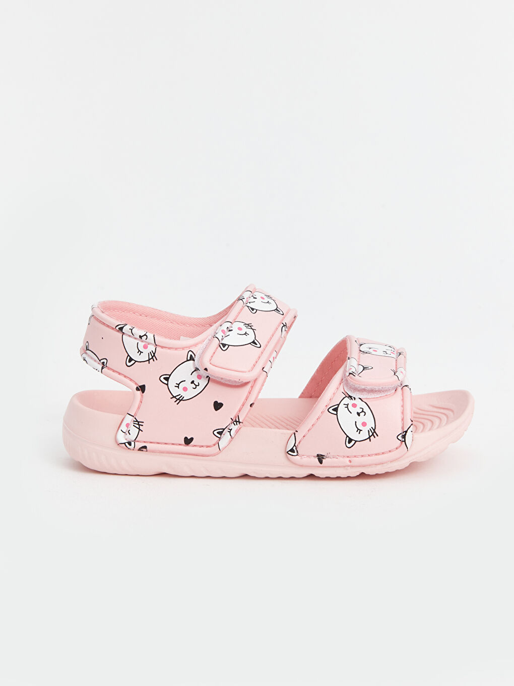 Printed Hook and Loop Closure Baby Girl Sandals -S4BI57Z1-DMQ