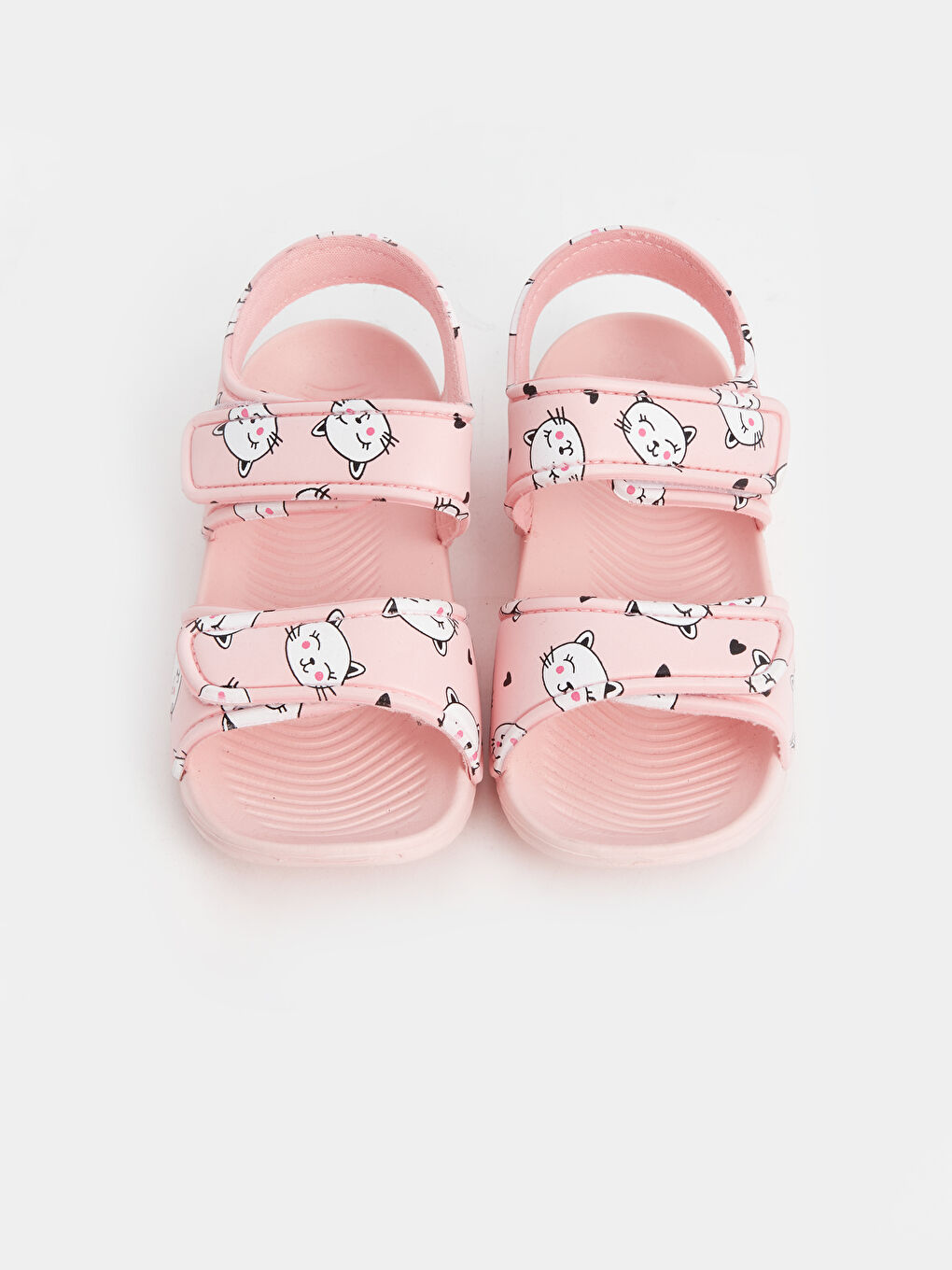 Printed Hook and Loop Closure Baby Girl Sandals -S4BI57Z1-DMQ