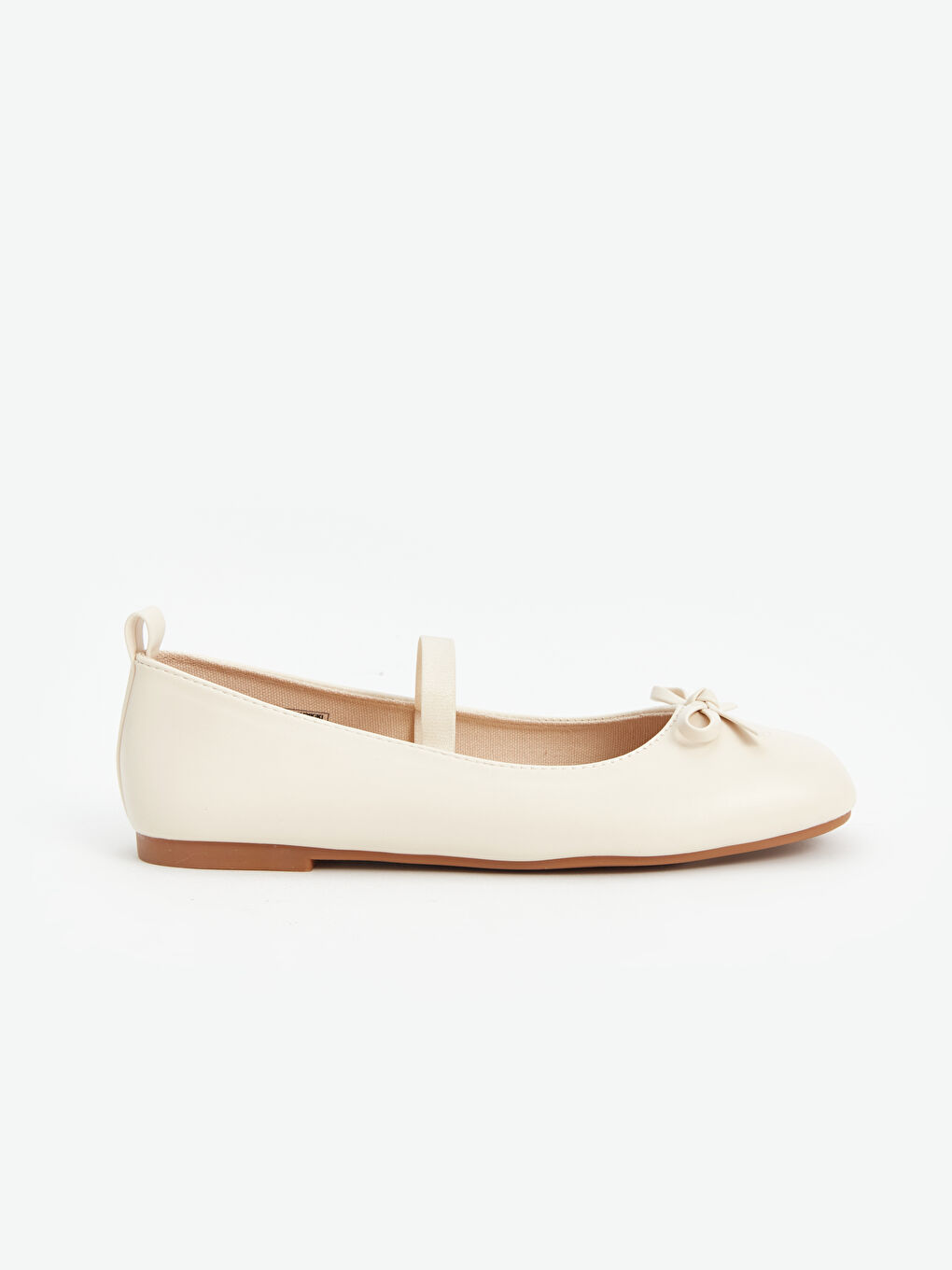 Bej Fiyonk Detaylı Kız Çocuk Babet-1