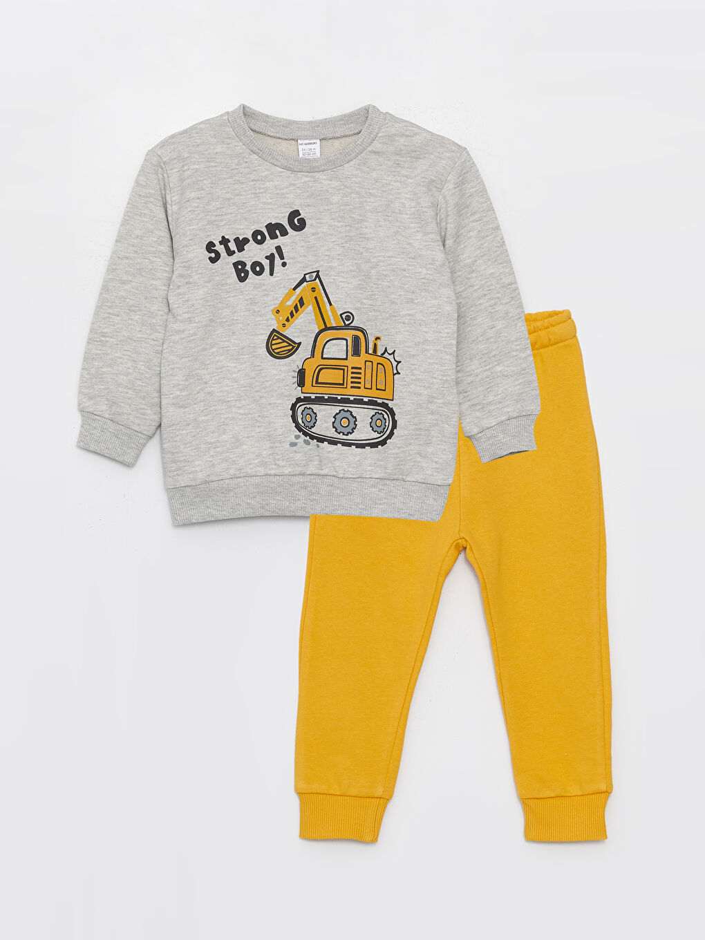 Crew Neck Printed Long Sleeve Baby Boy Sweatshirt and Sweatpants 2-Pack Set -S4BI85Z1-F8Y