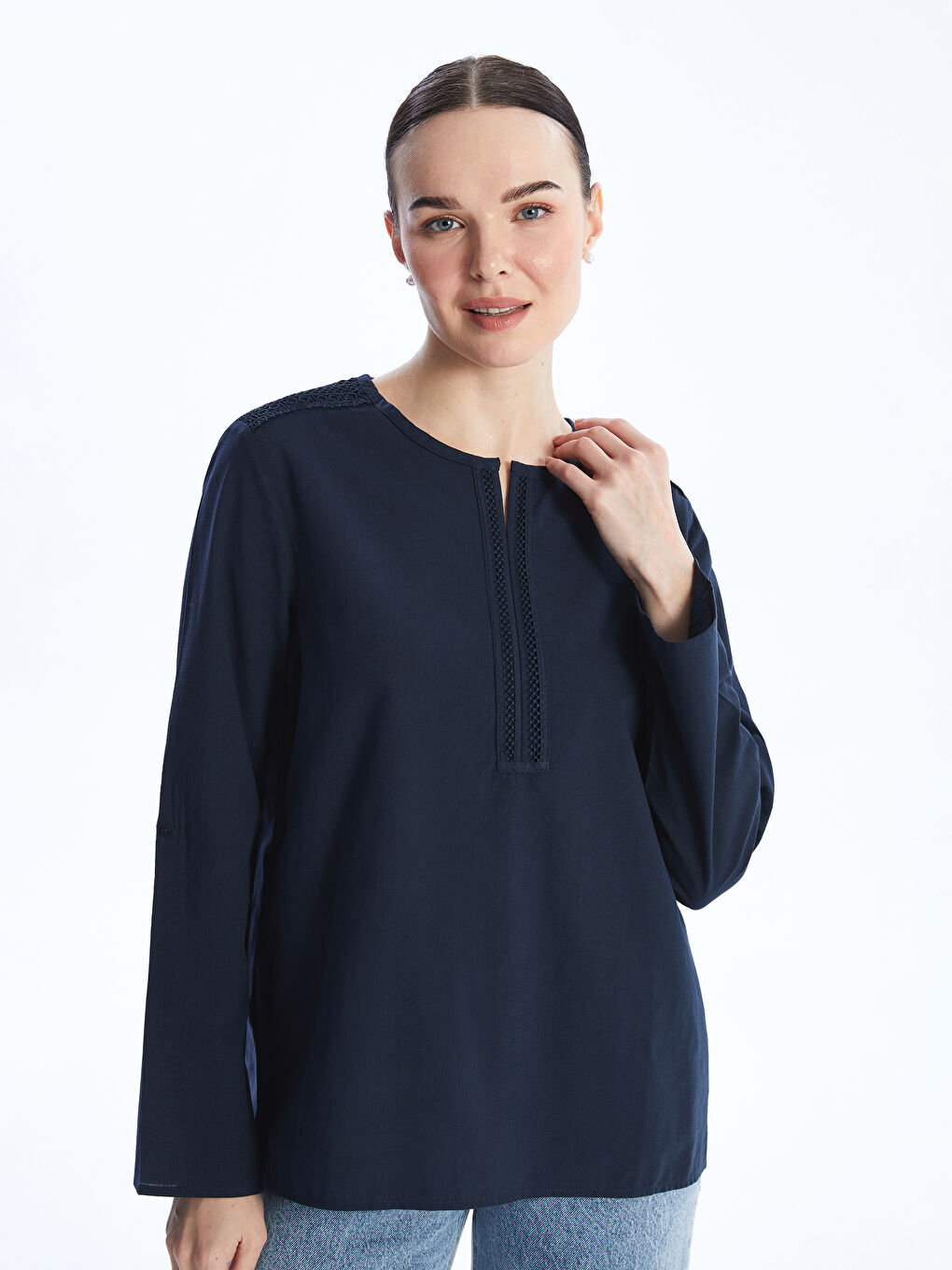 TAMNO PLAVA Bluza Žene -S4BI86Z8-E1J