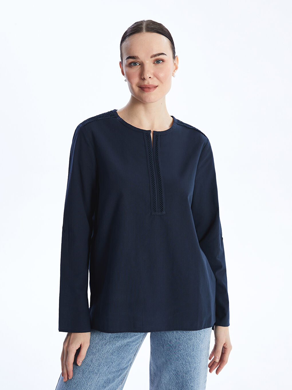 TAMNO PLAVA Bluza Žene -S4BI86Z8-E1J