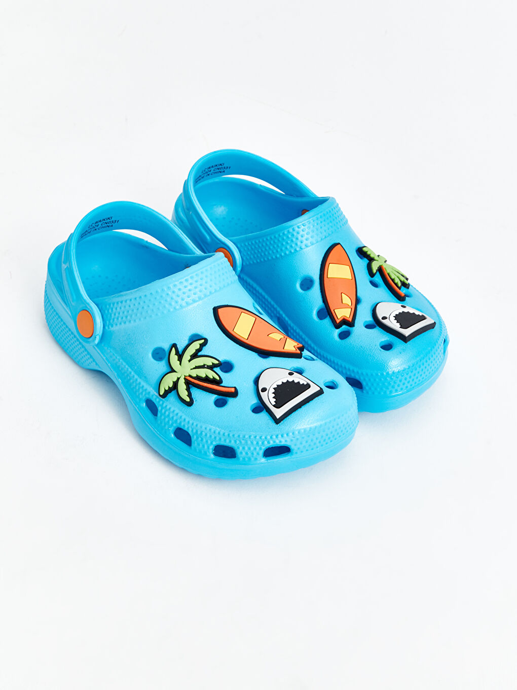 Printed Boys' Beach Sandals -S4BJ10Z4-CSV