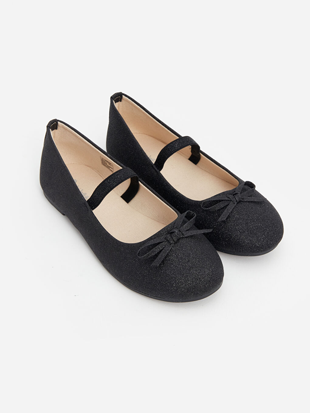 Siyah Fiyonk Detaylı Kız Çocuk Babet