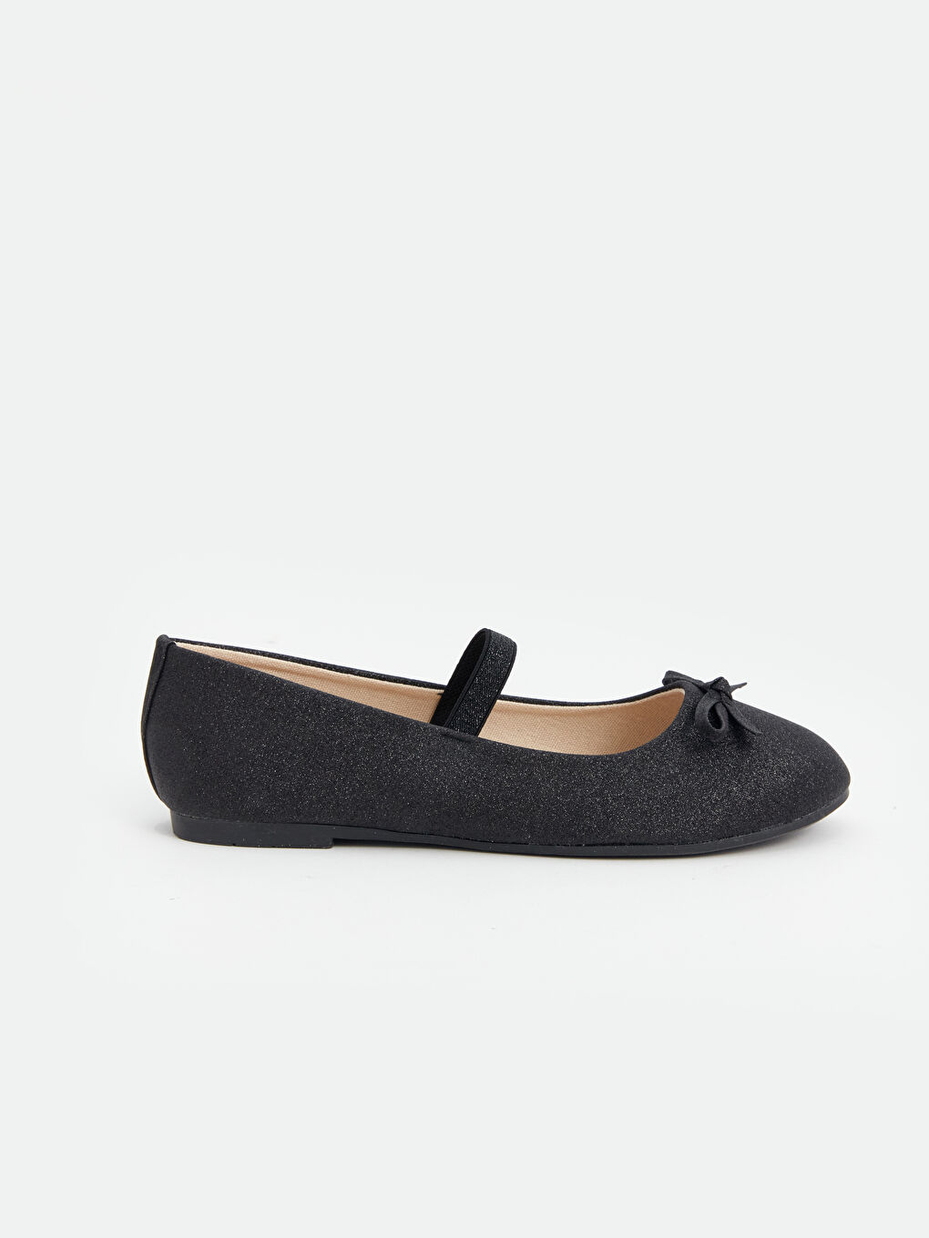 Siyah Fiyonk Detaylı Kız Çocuk Babet-1