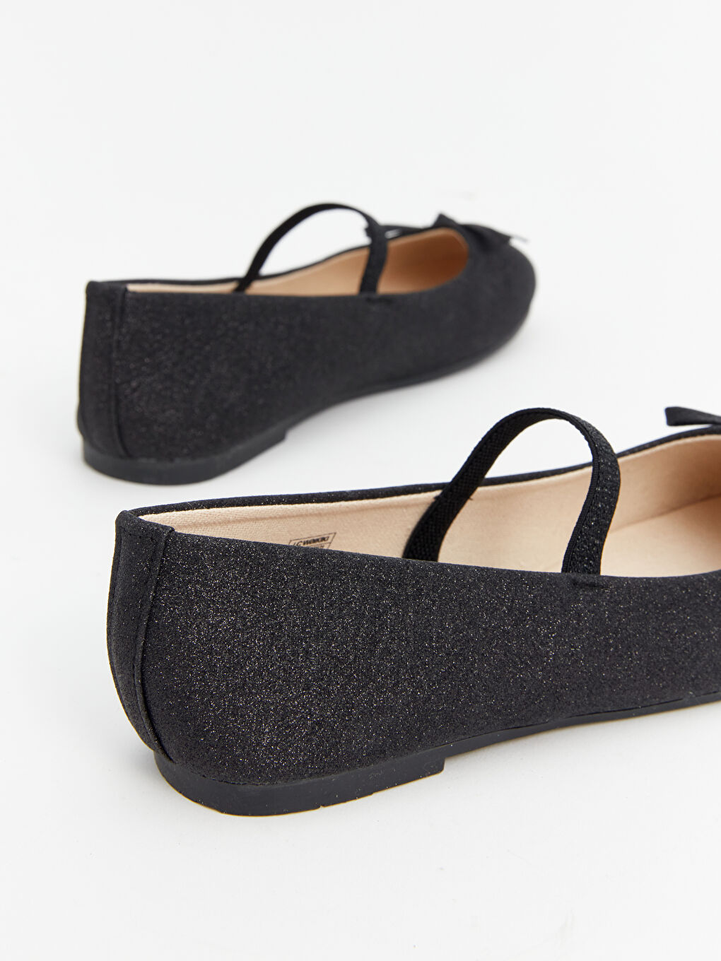 Siyah Fiyonk Detaylı Kız Çocuk Babet-4