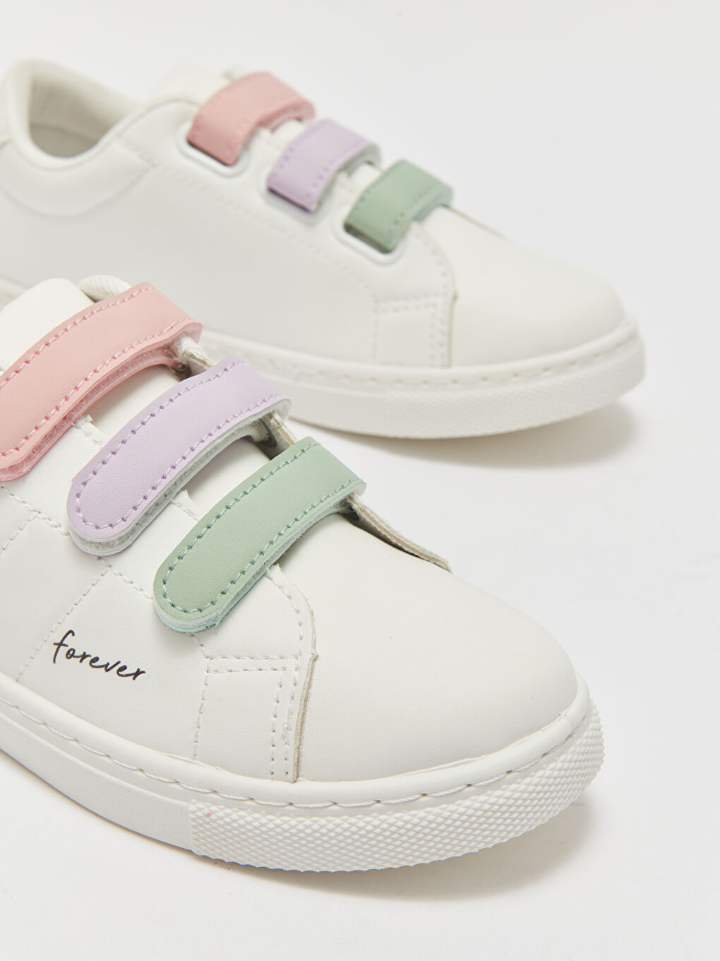 Hook and Loop Color Block Girls' Sneakers -S4BJ40Z4-LU7