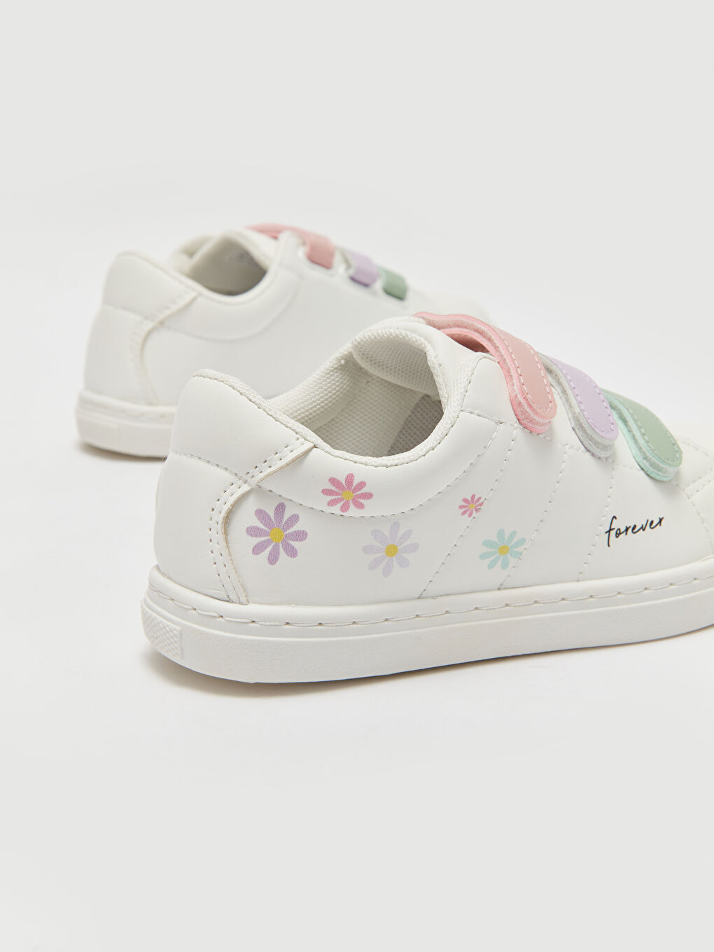 Hook and Loop Color Block Girls' Sneakers -S4BJ40Z4-LU7