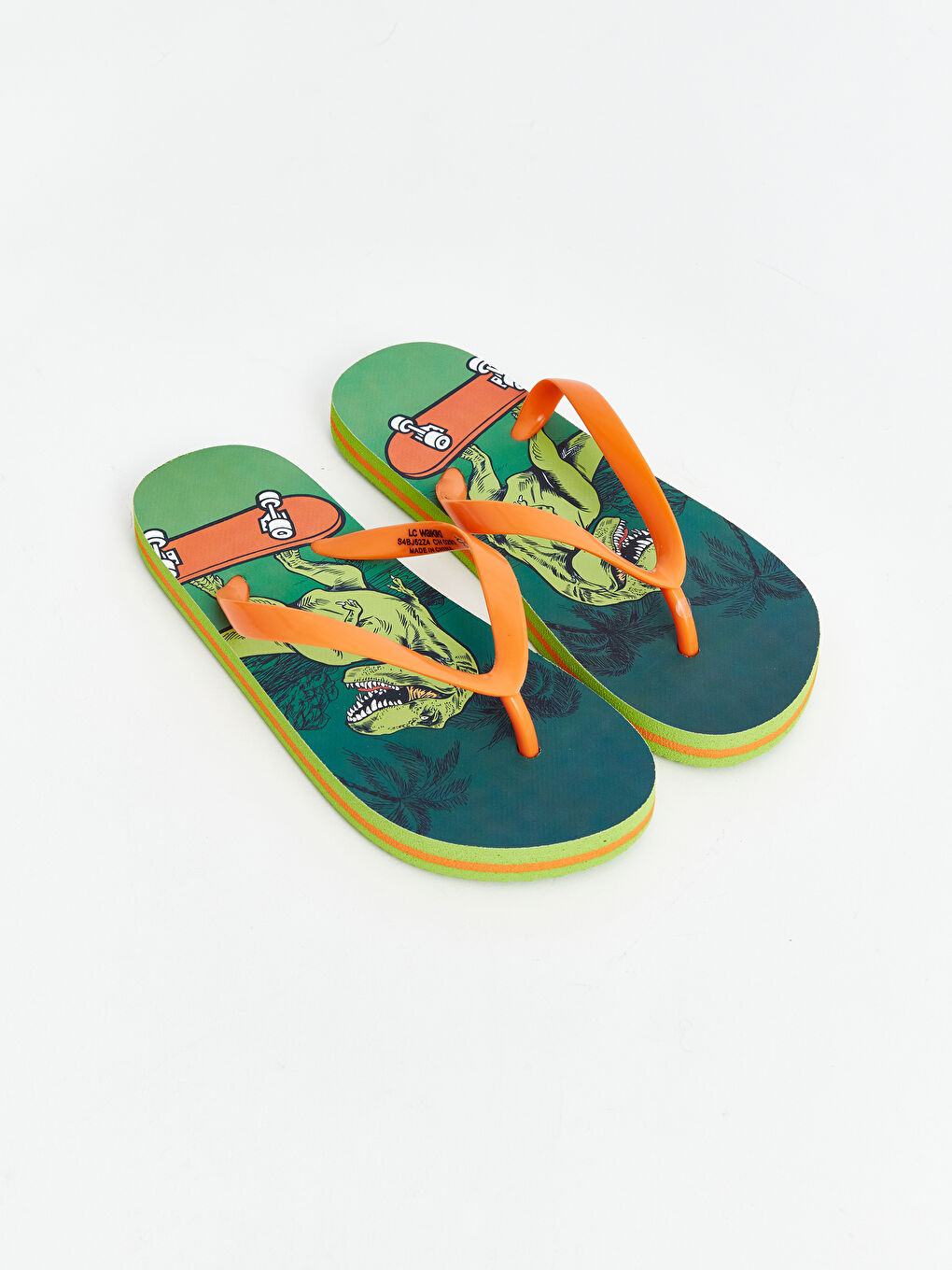 Printed Boys' Beach Sliders -S4BJ52Z4-CRR