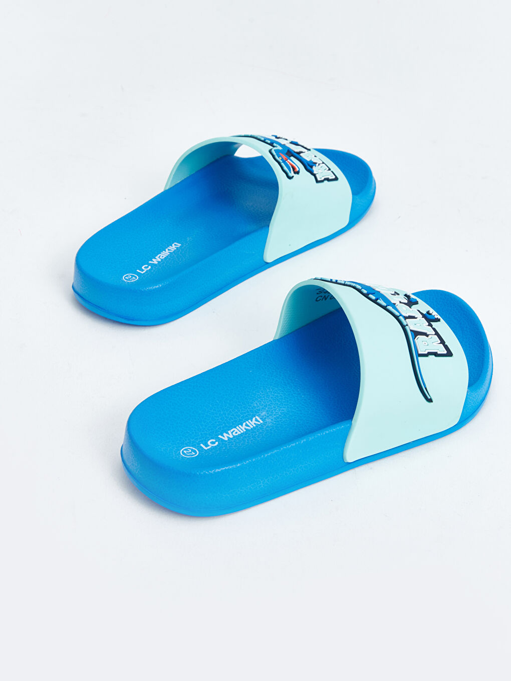 Single Strap Printed Boys' Slider -S4BJ59Z4-VEE