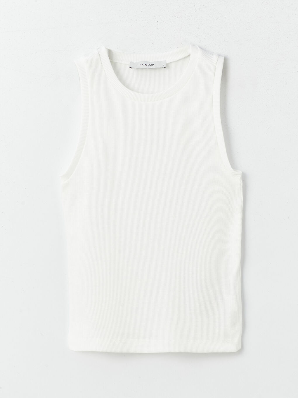 Women's Crew Neck Plain Tank Top -S4BJ82Z8-R9J
