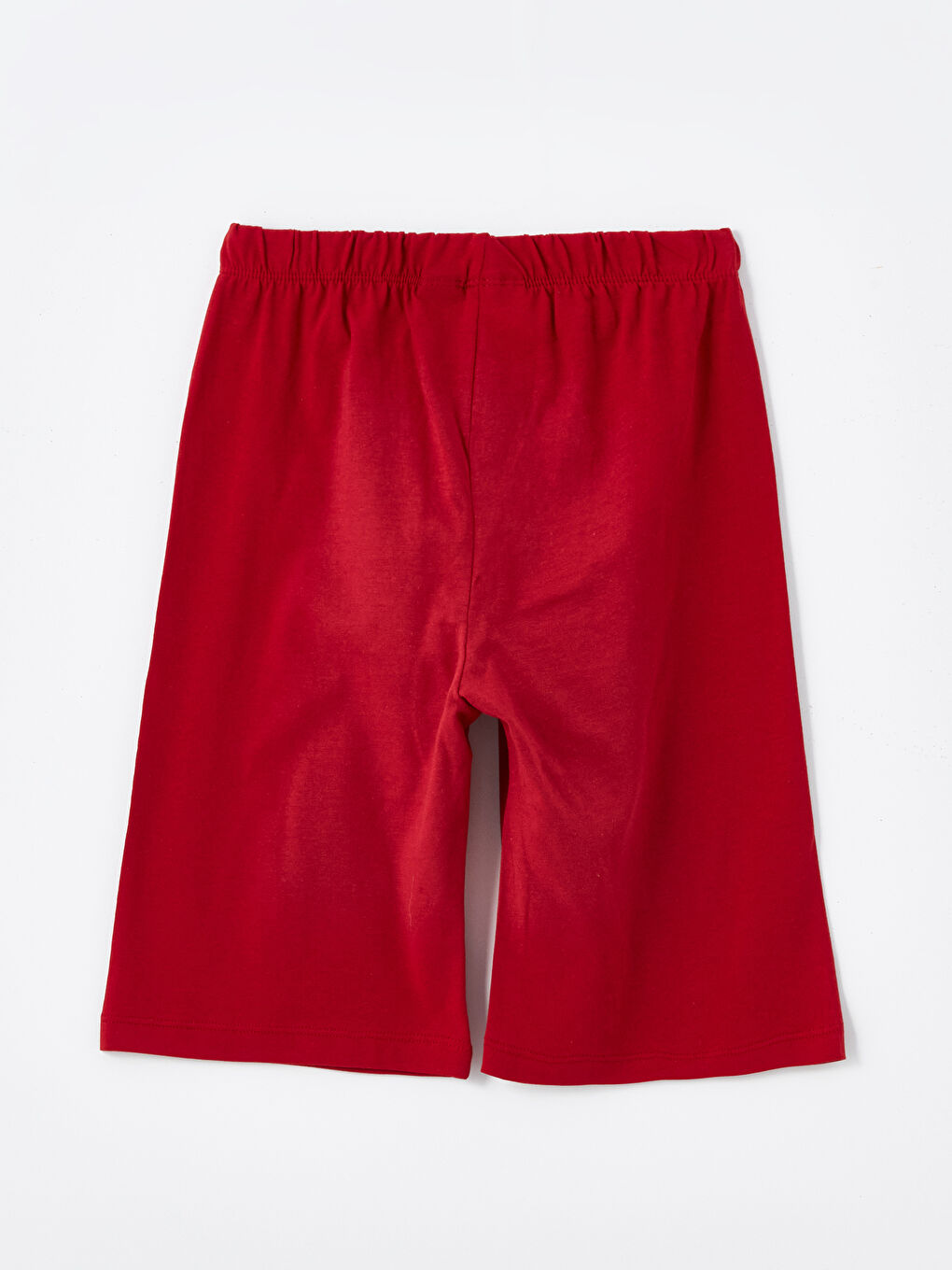 Beyaz Bisiklet Yaka Galatasaray Baskılı Kısa Kollu Erkek Çocuk Şortlu Pijama Takımı-4