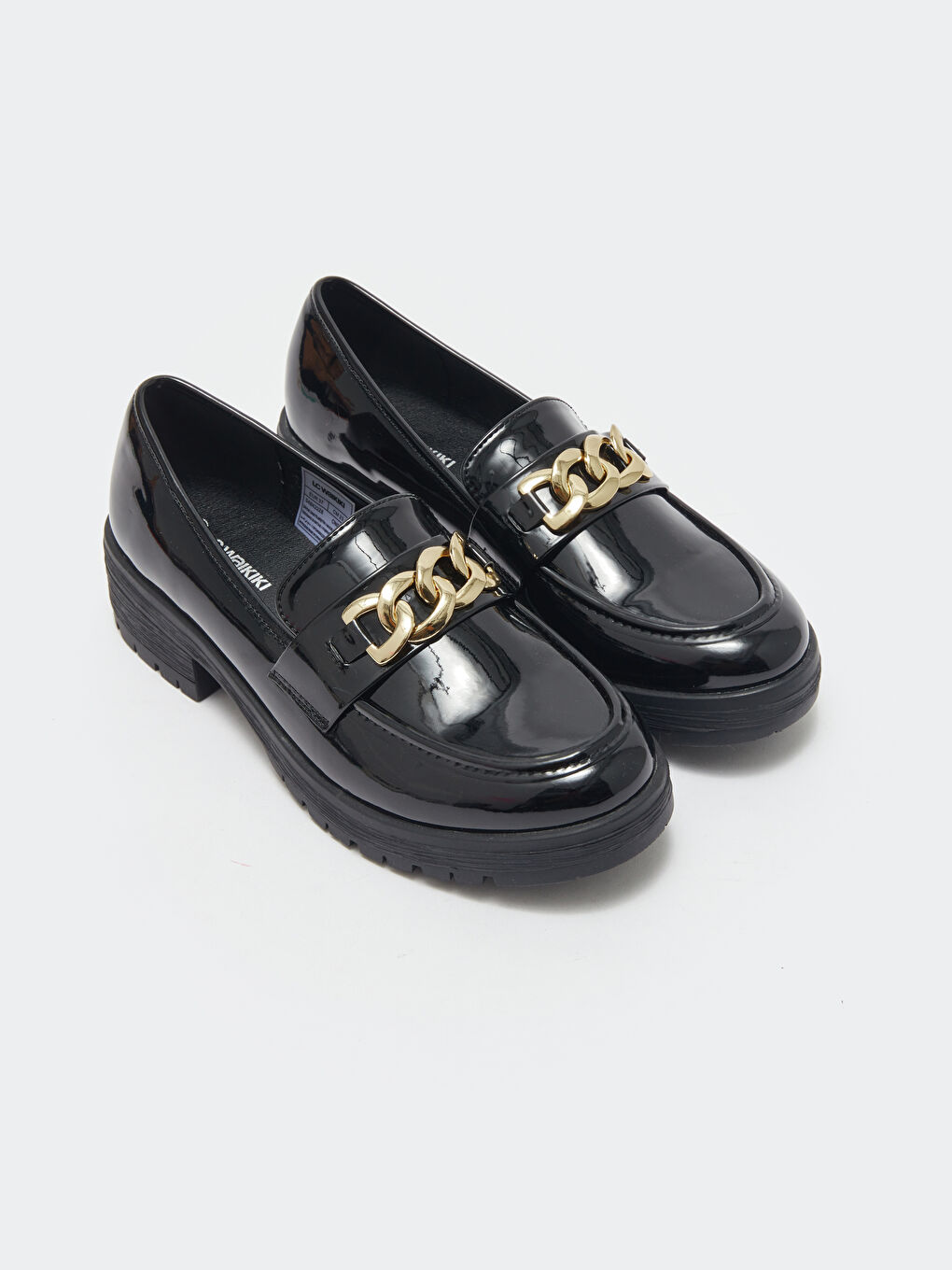 Pantofi Loafer pentru Femei cu Detalii Lanț