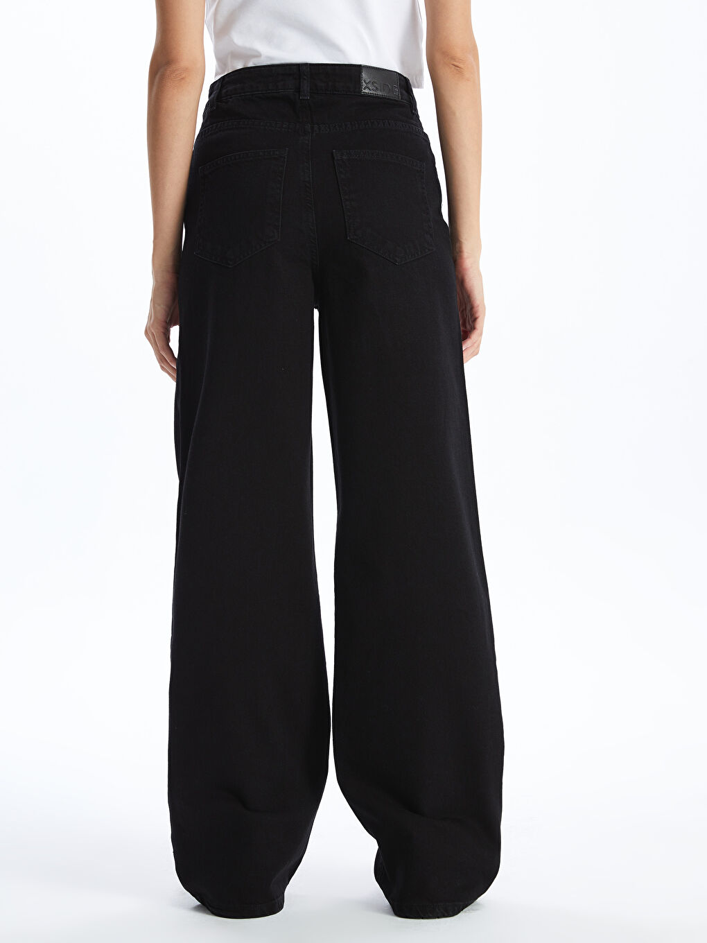 High Waist Wideleg Women's Jean Trousers -S4BK50Z8-CVL