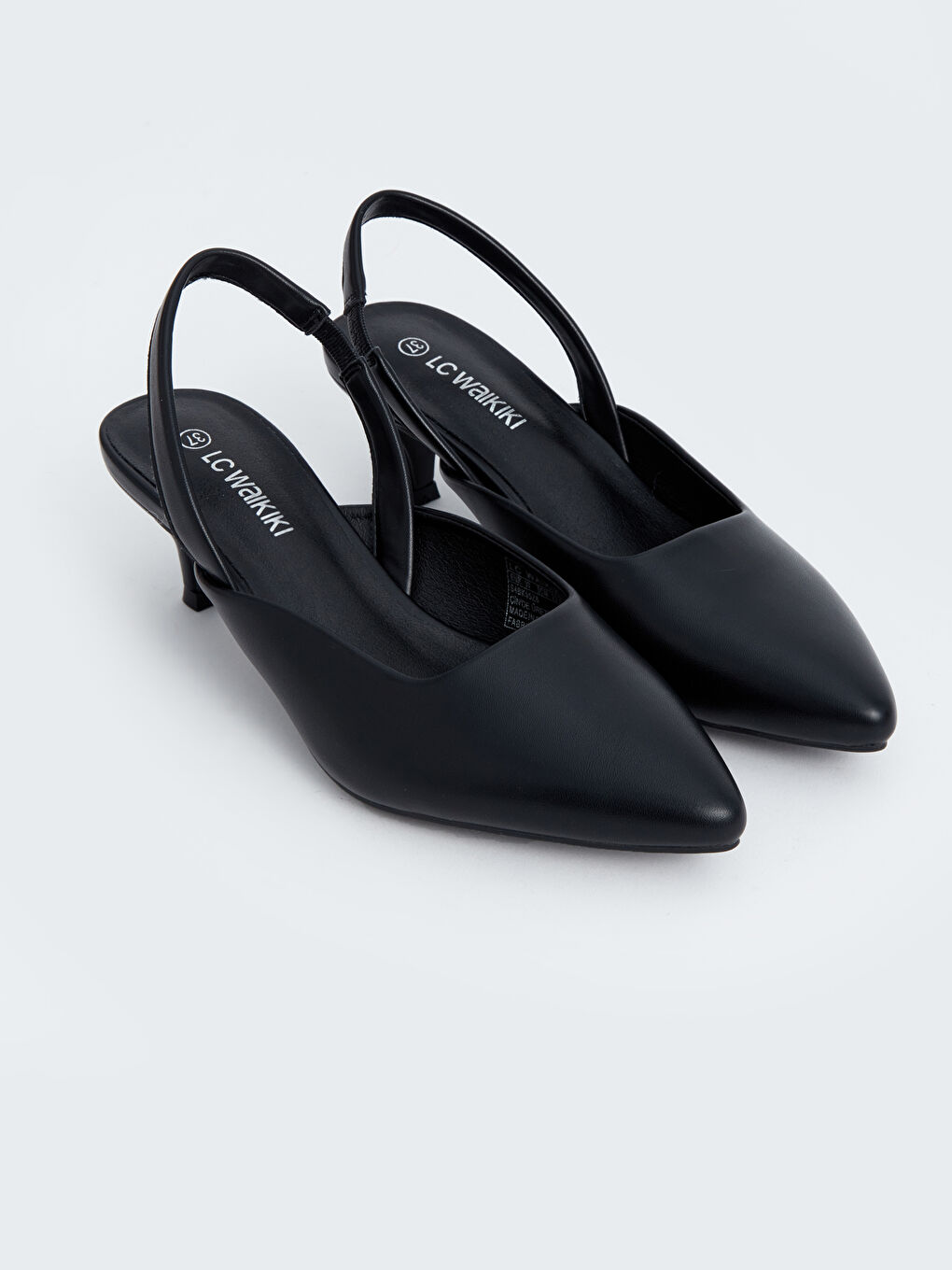 LCW STEPS Faux Leather Pointed Toe Women's High Heels -S4BK55Z8-HUC
