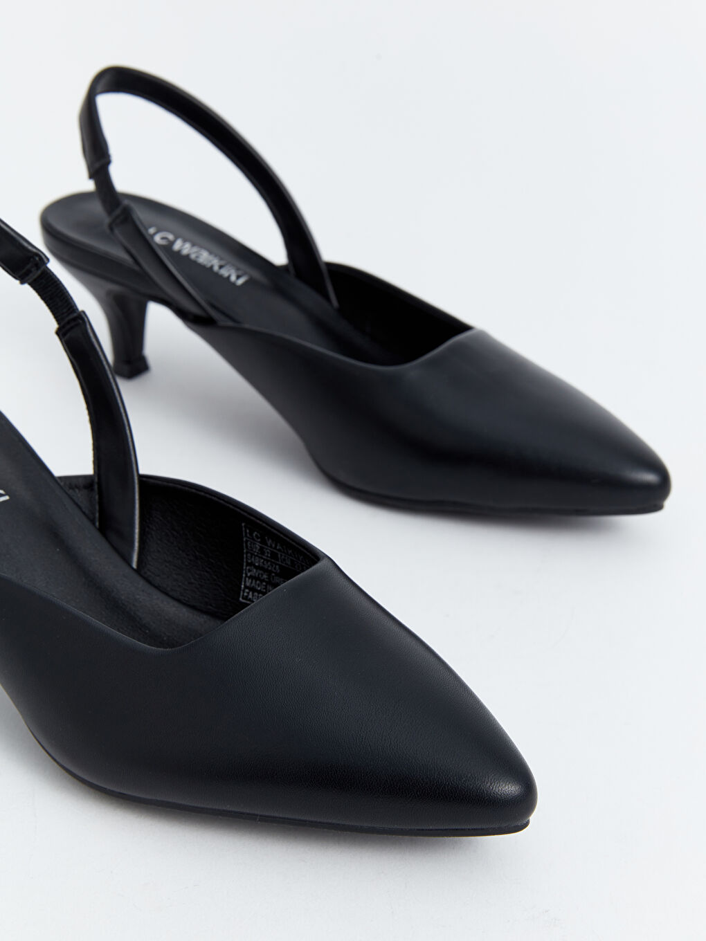 LCW STEPS Faux Leather Pointed Toe Women's High Heels -S4BK55Z8-HUC