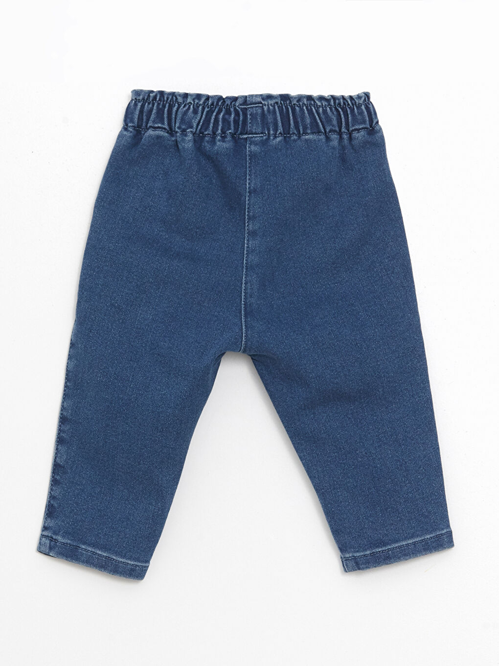 LCW baby İndigo Beli Lastikli Basic Kız Bebek Jean Pantolon - 1