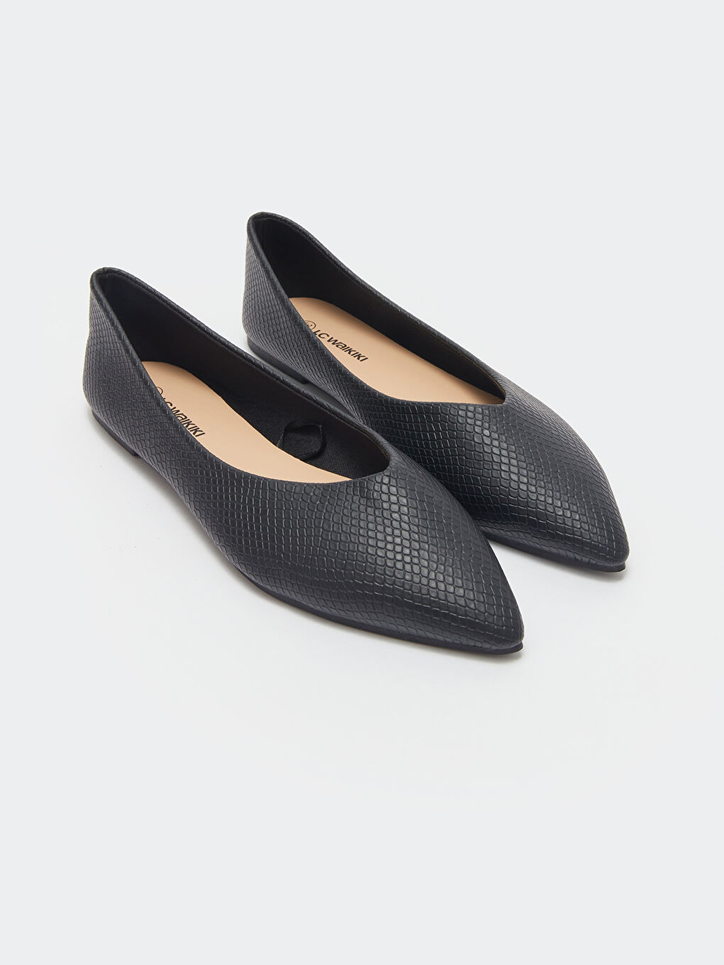 Faux Leather Pointed Toe Women's Ballet Flats -S4BL23Z8-HUC