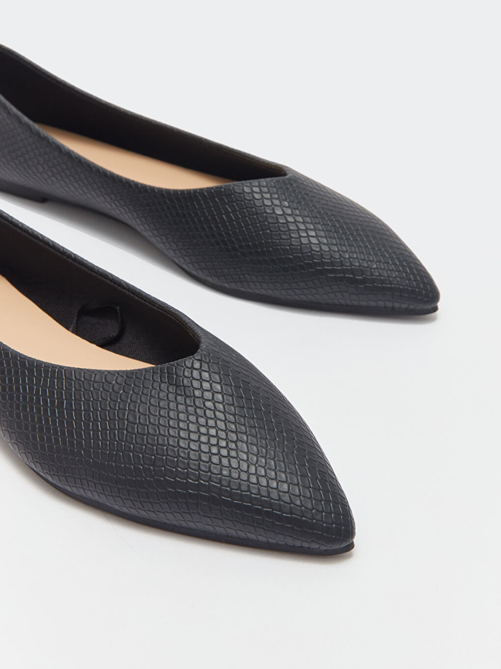 Faux Leather Pointed Toe Women's Ballet Flats -S4BL23Z8-HUC