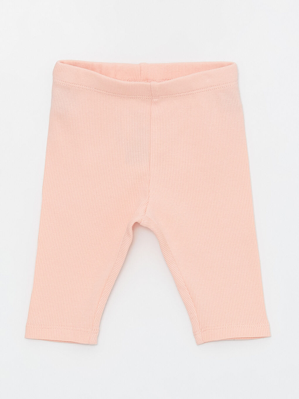 Pembe Beli Lastikli Basic Kız Bebek Tayt