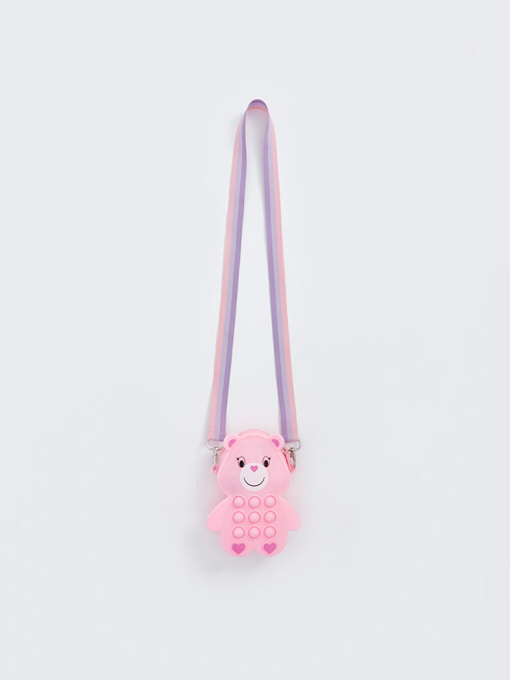 Pembe Ayıcık Figürlü Kız Çocuk Omuz Çanta