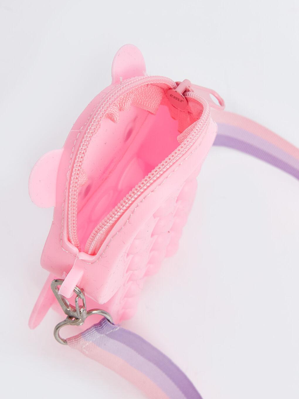 Pembe Ayıcık Figürlü Kız Çocuk Omuz Çanta-3