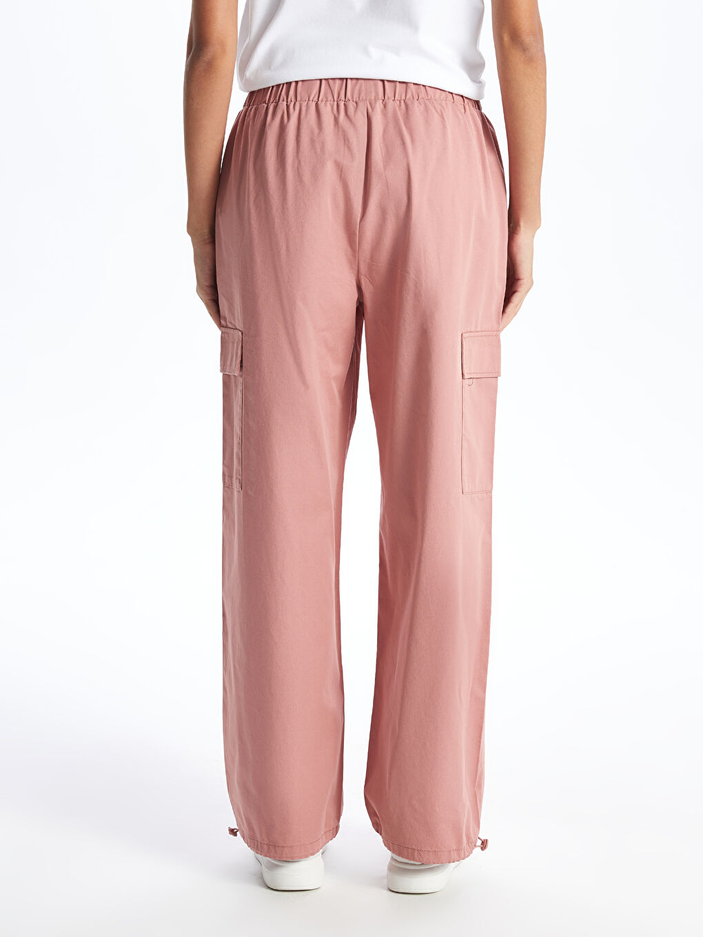 LCW Vision Elasticated Waist Jogger Women's Cargo Trousers -S4BL80Z8-JLY