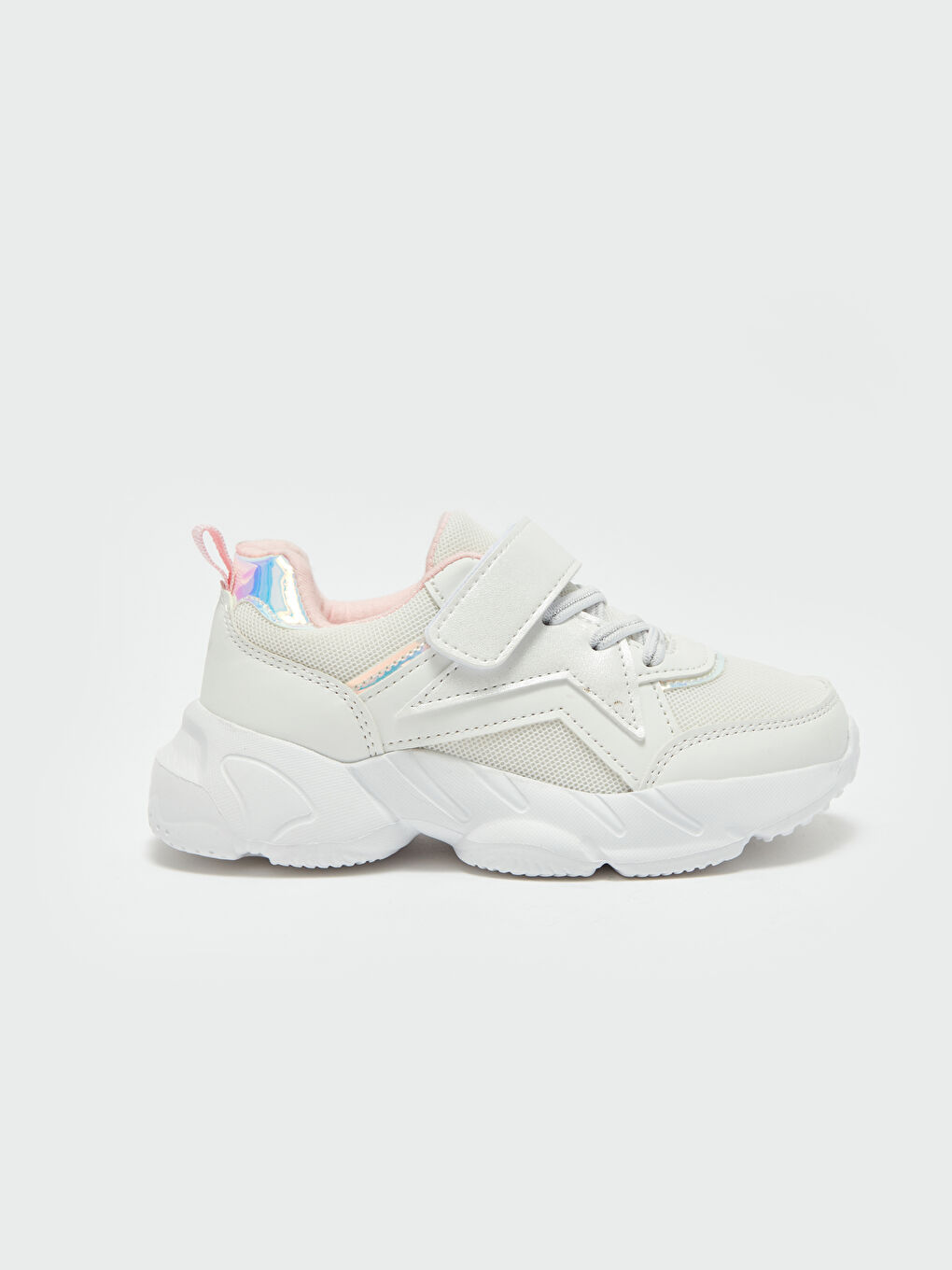 Hook-and-Loop and Laced Girls' Active Sneakers-1