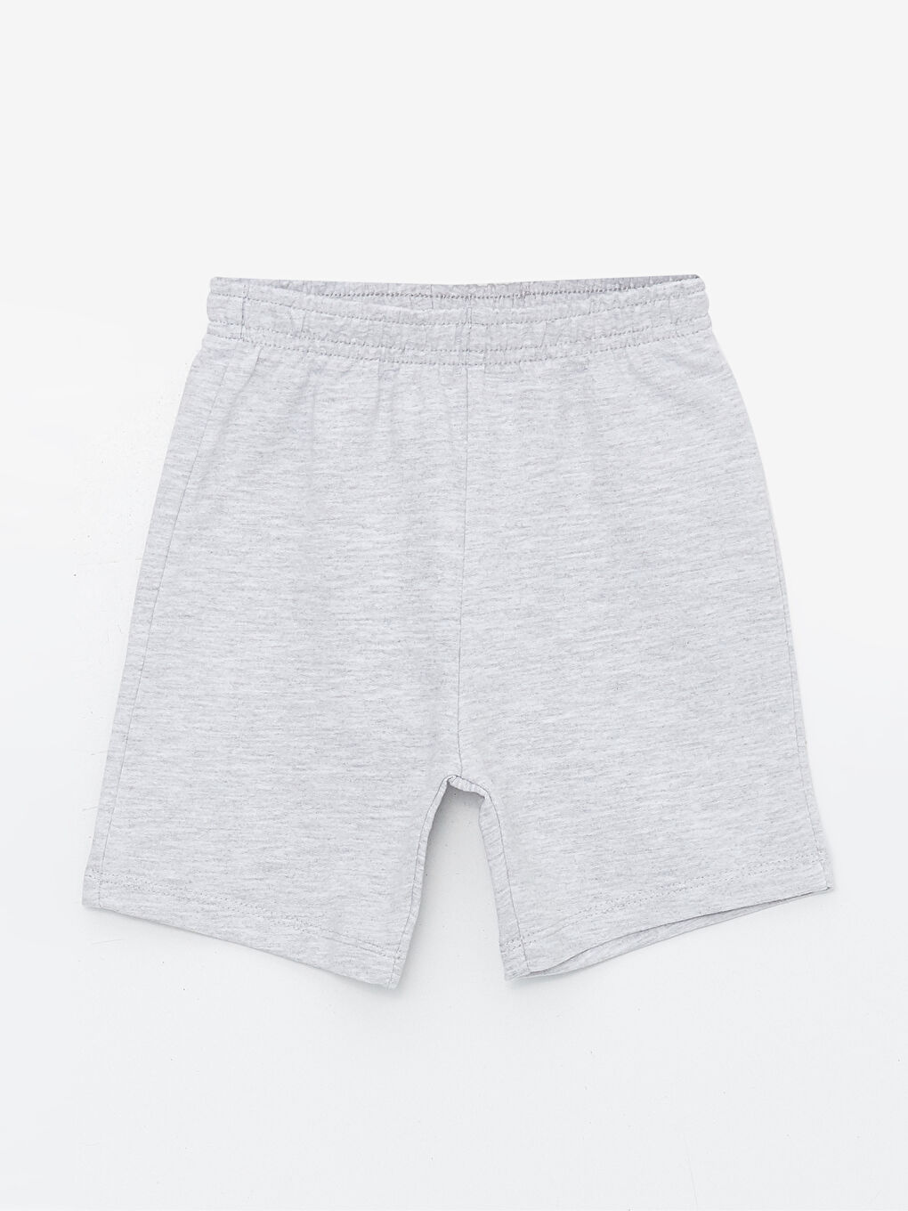 Gri Beli Lastikli Basic Erkek Bebek Şort