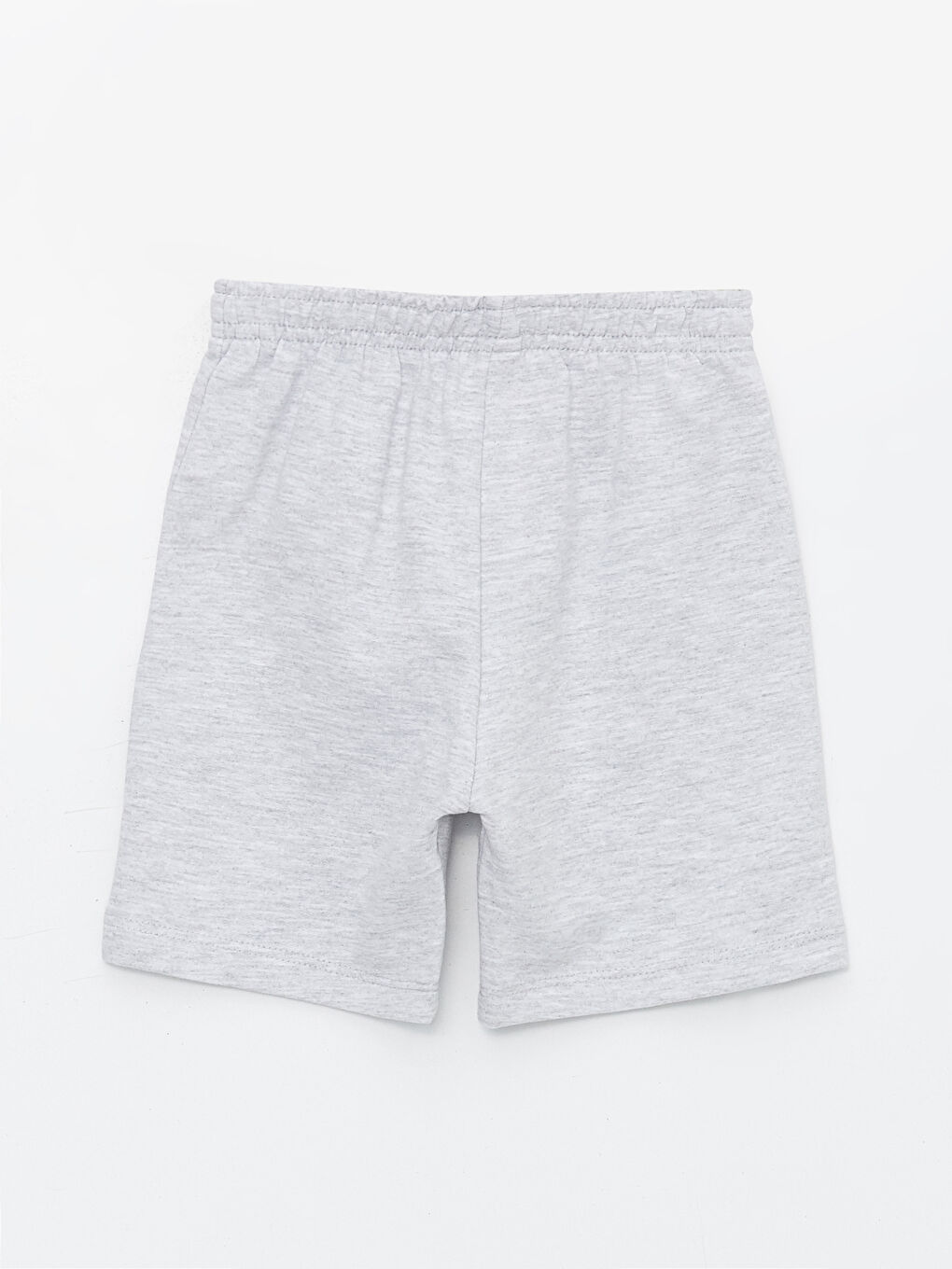 Gri Beli Lastikli Basic Erkek Bebek Şort-1