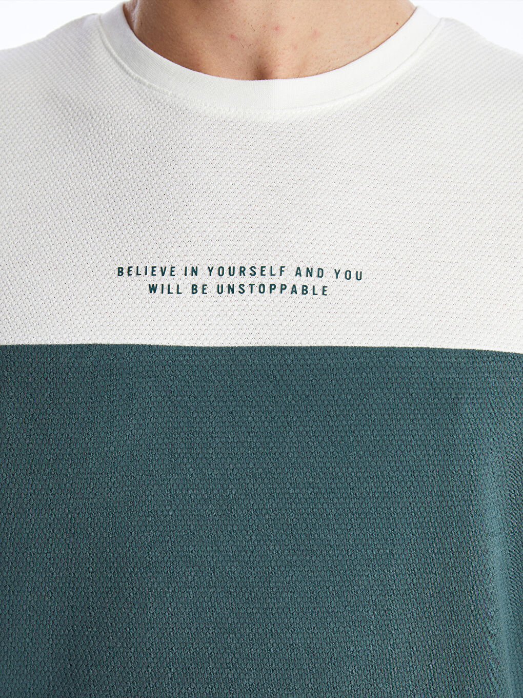 Crew Neck Short Sleeve Color Block Men's T-Shirt -S4BM89Z8-R9J