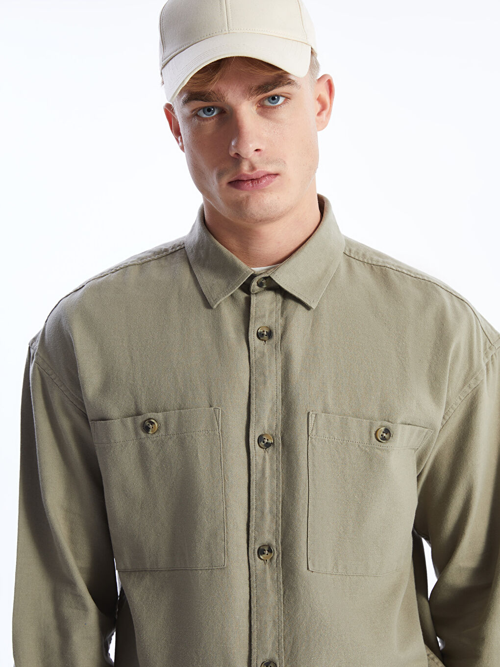 XSIDE Relaxed Fit Long Sleeve Men's Shirt -S4BN03Z8-RBW