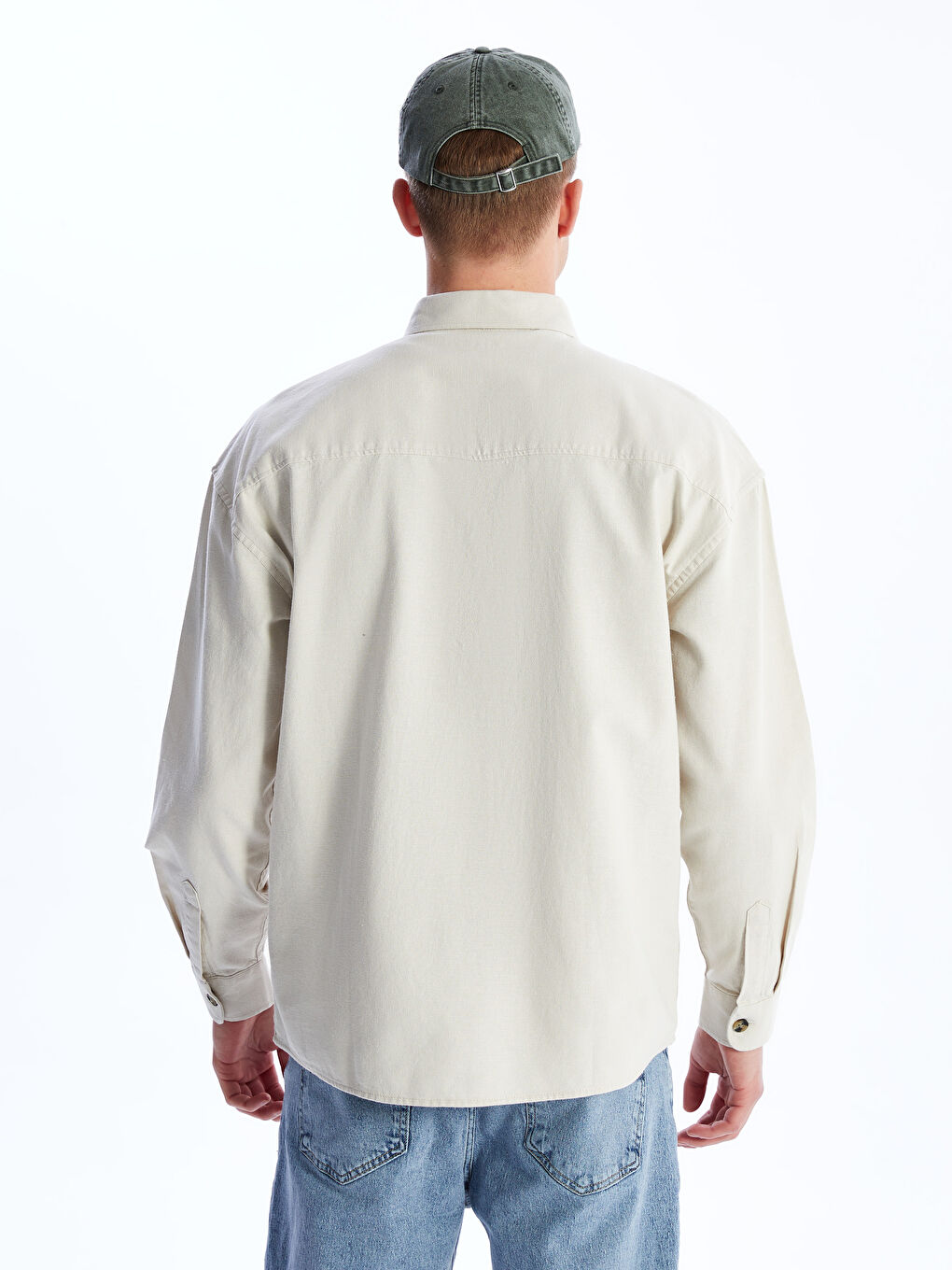 Relaxed Fit Long Sleeve Men's Shirt -S4BN03Z8-S9D