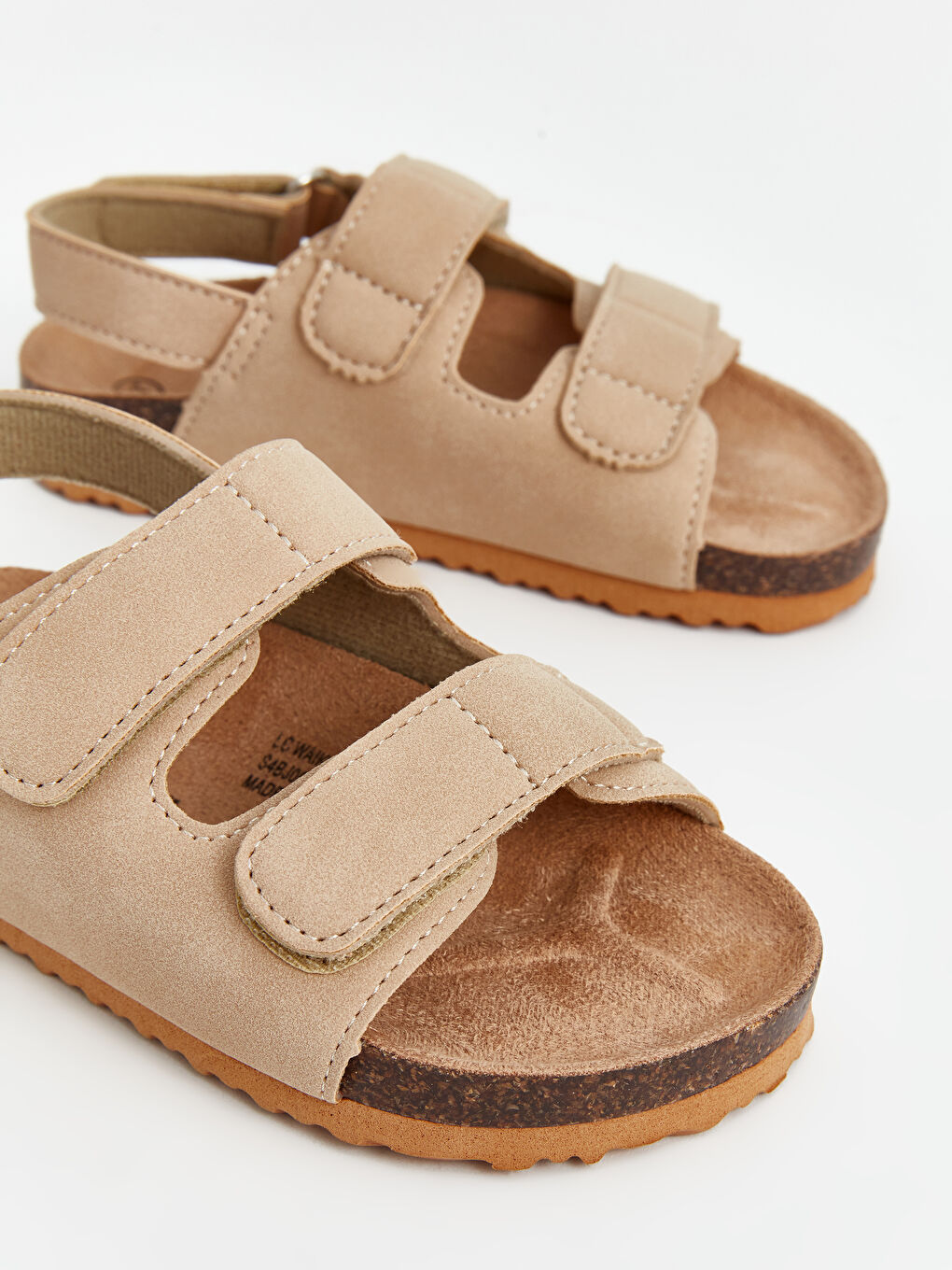 Faux Leather Hook and Loop Baby Boys' Sandals. -S4BN12Z1-K0E
