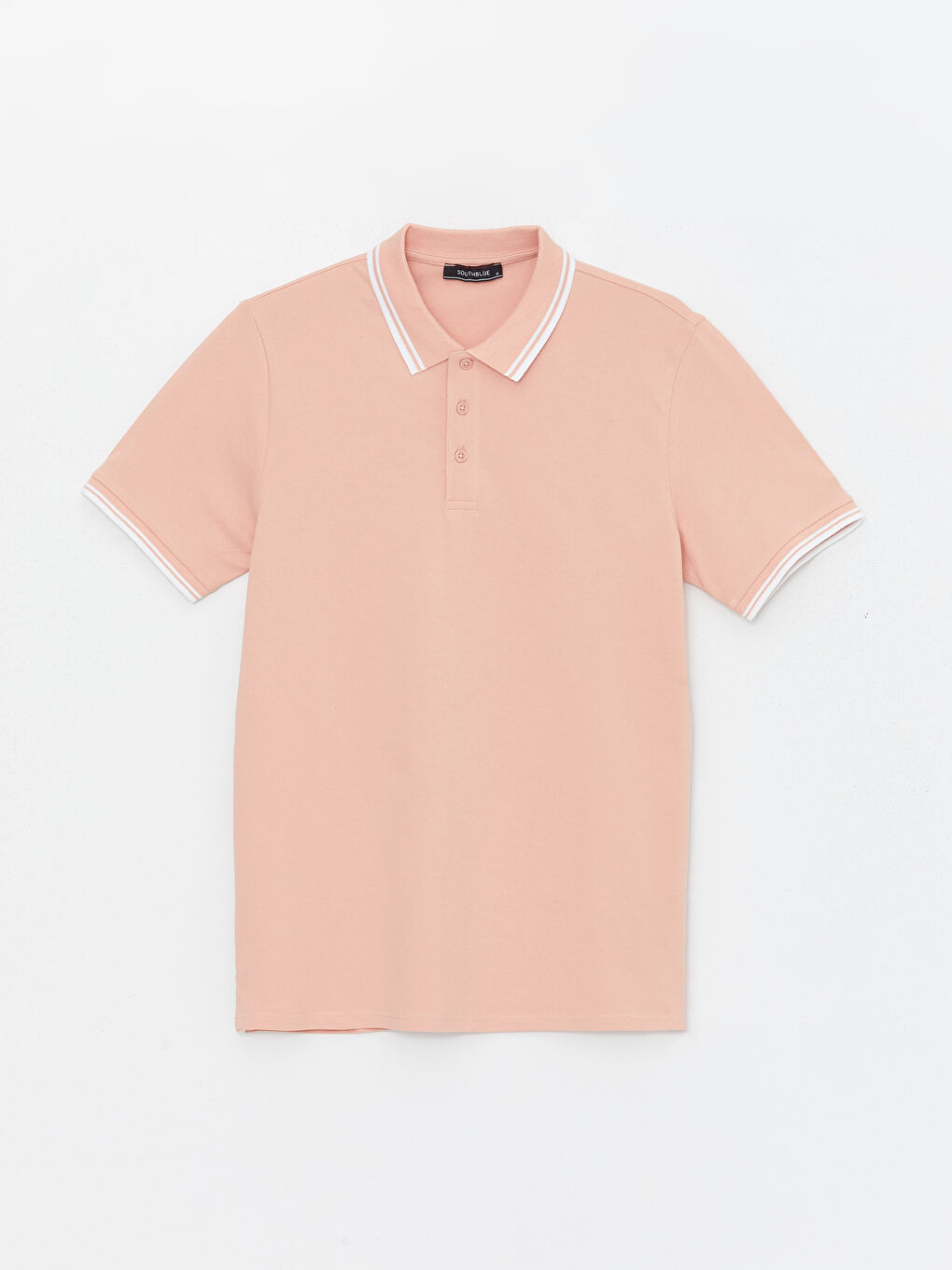 SOUTHBLUE Mat Pembe Polo Yaka Kısa Kollu Pike Erkek Tişört - 5