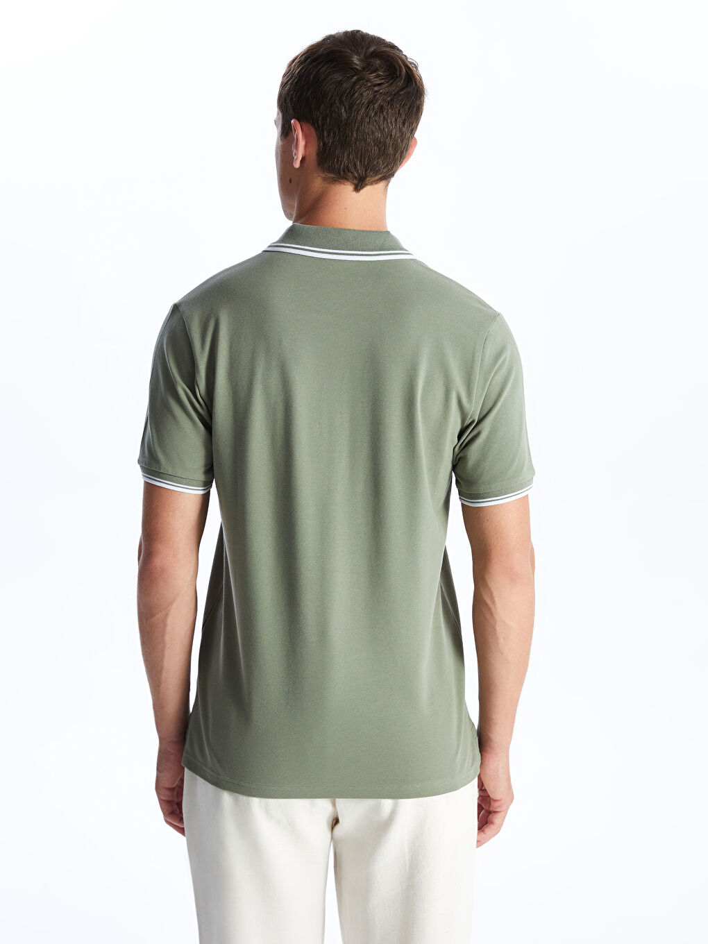 SOUTHBLUE Polo Neck Short Sleeve Pique Men's T-Shirt -S4BN18Z8-QR5
