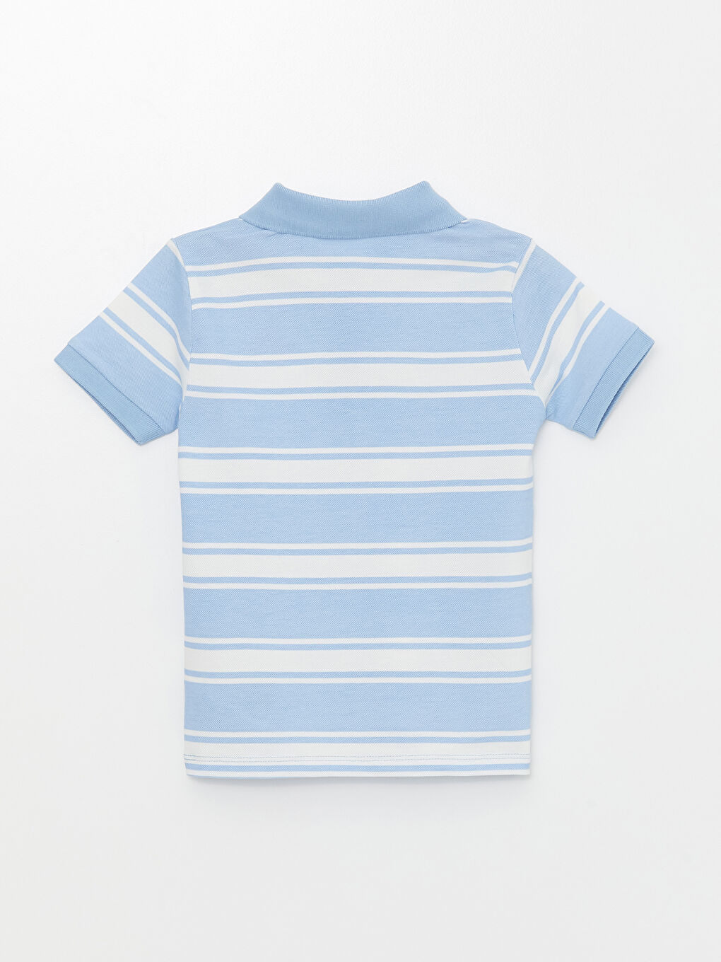 Polo Neck Short Sleeve Striped Baby Boy T-Shirt -S4BN20Z1-LEL
