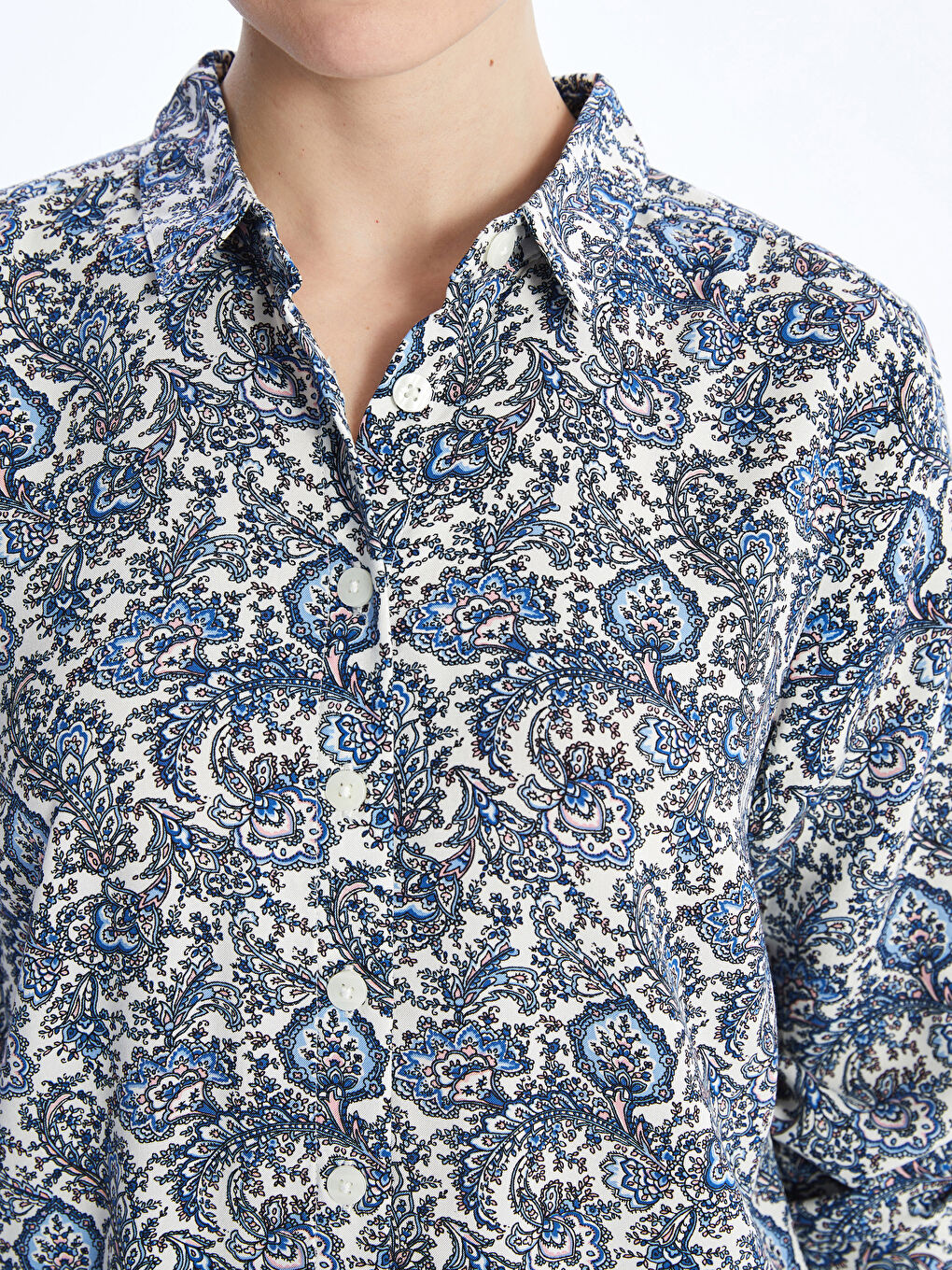 Cămașă Cu Mânecă Lungă Cu Model Pentru Femei-3