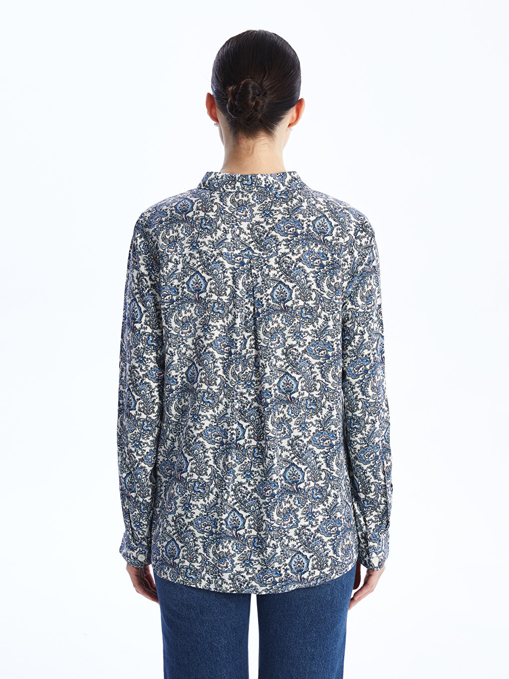 Cămașă Cu Mânecă Lungă Cu Model Pentru Femei-4