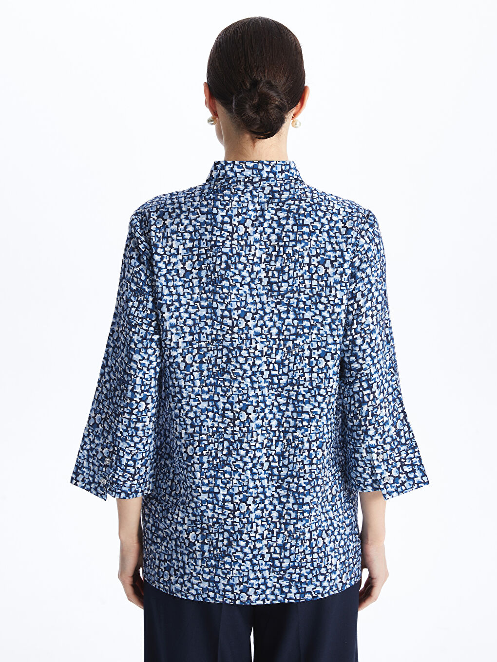 Patterned Women's Shirt -S4BN39Z8-LSJ