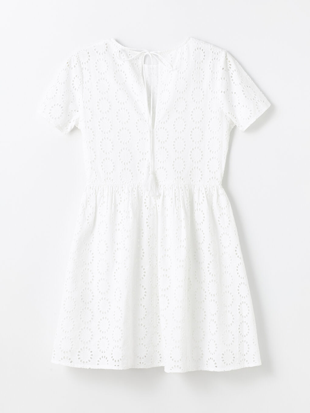 Bicycle Collar Self-Patterned Short Sleeve Women's Dress -S4BN68Z8-Q6K