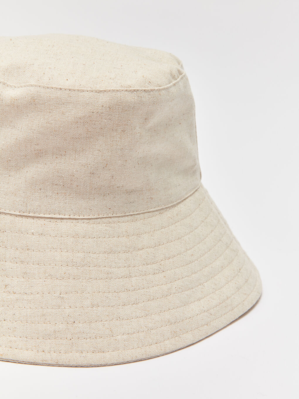Bej Kadın Bucket Şapka-3