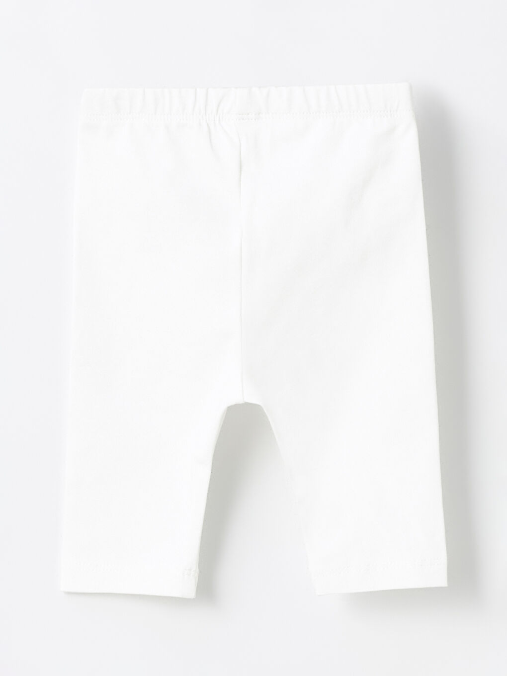LCW baby Ekru Beli Lastikli Basic Kız Çocuk Tayt - 1