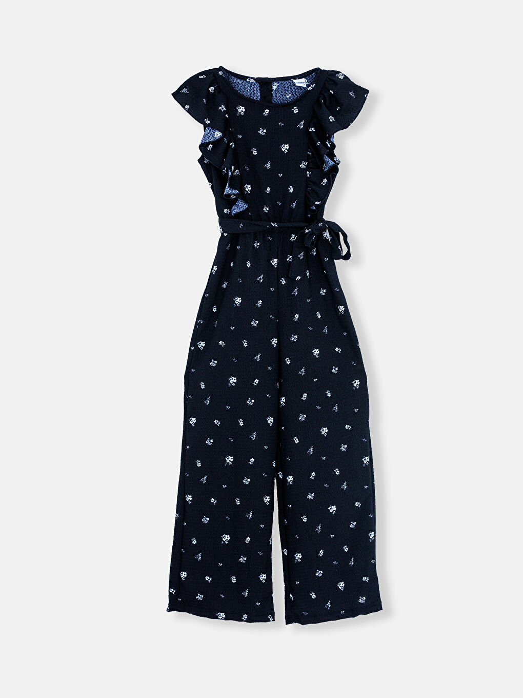 Crew Neck Girls Overalls