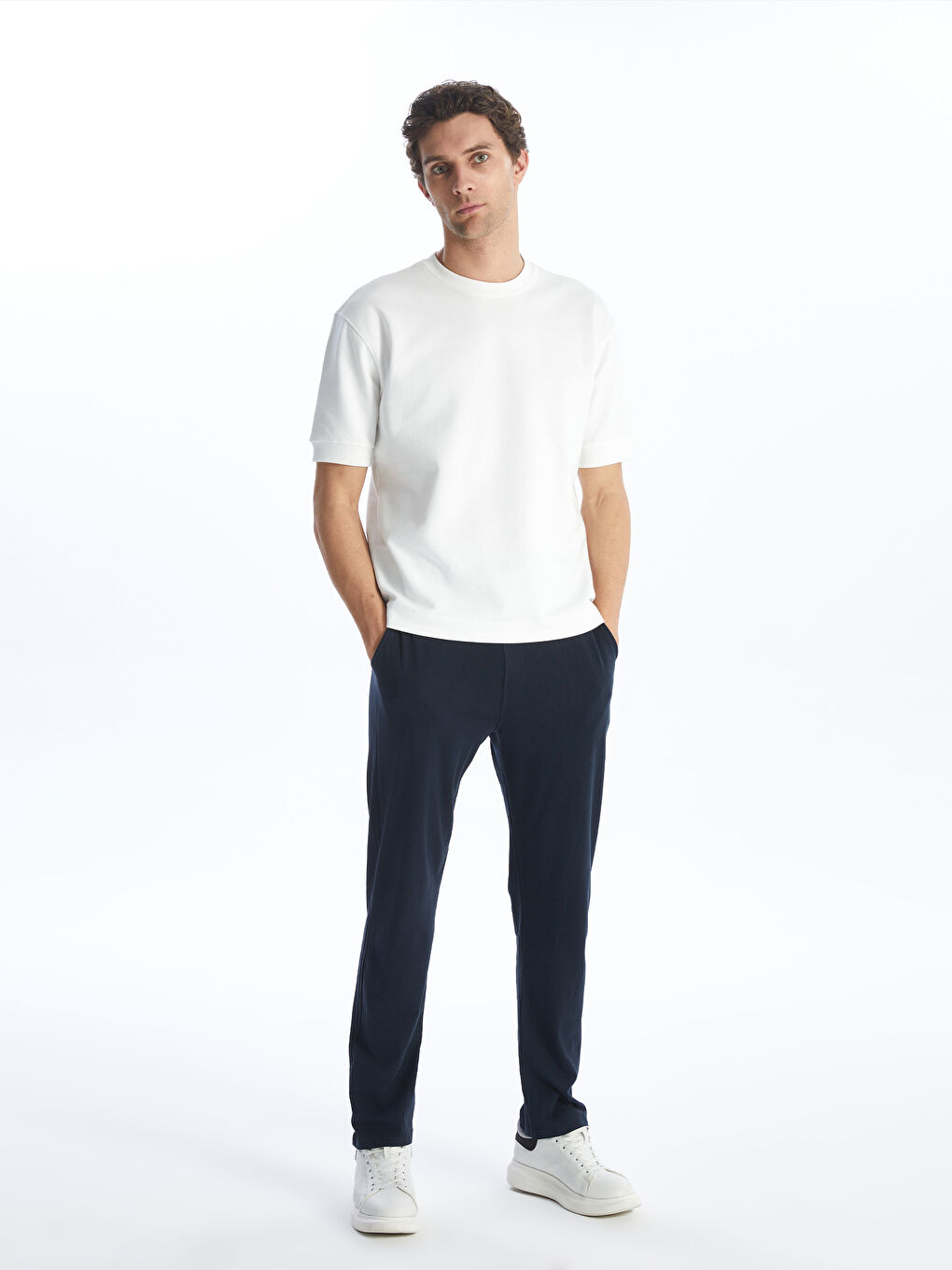 Lacivert Standart Kalıp Erkek Eşofman Altı