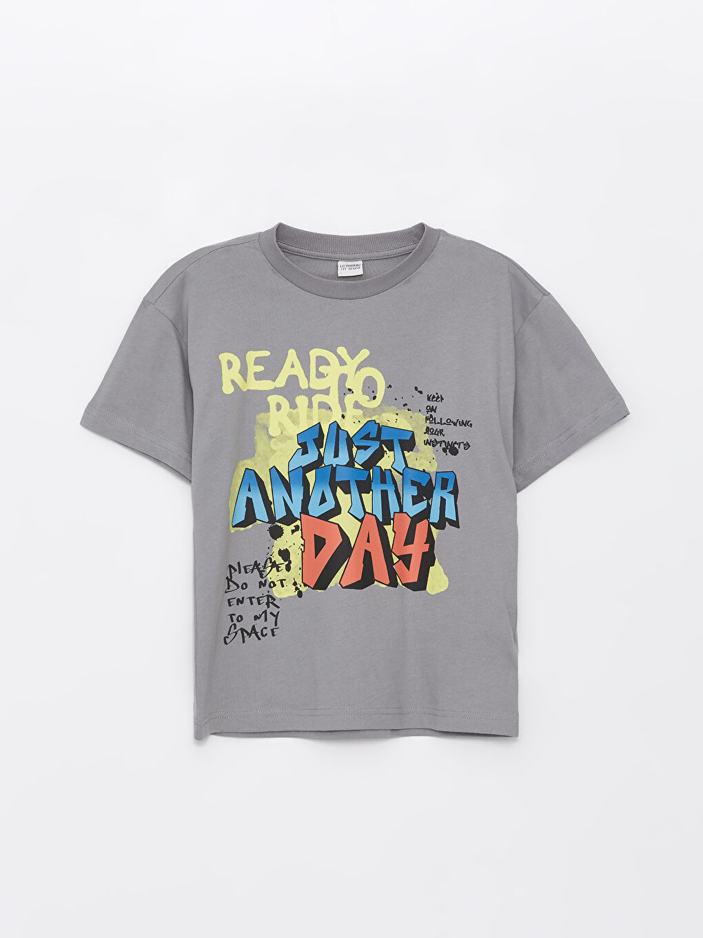Crew Neck Oversize Boy's T-Shirt -S4BP78Z4-JNC