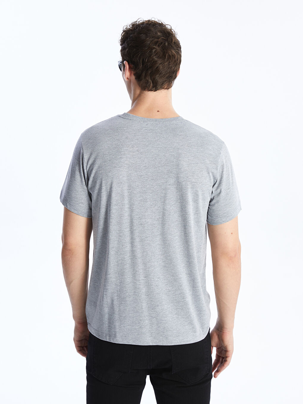 Crew Neck Short Sleeve Printed Men's T-Shirt-4