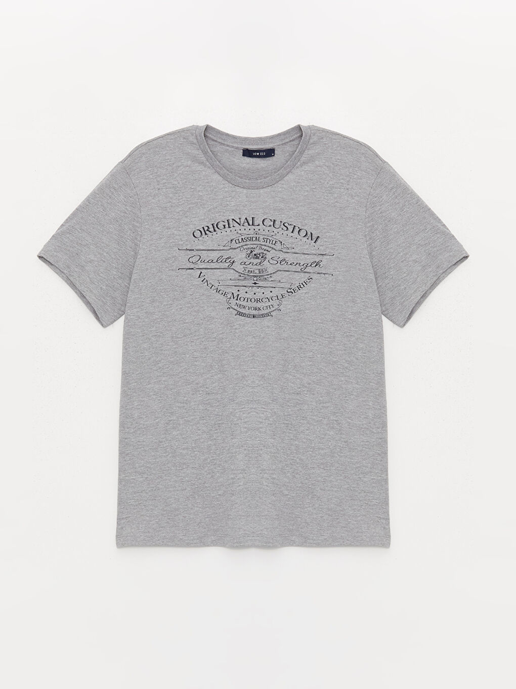 Crew Neck Short Sleeve Printed Men's T-Shirt-5