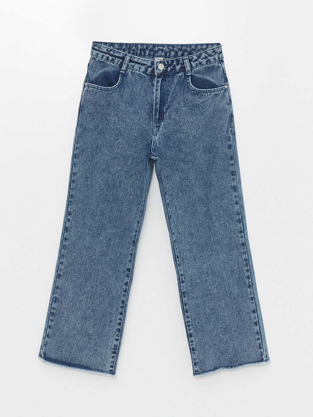 جينز بنات واسع الأرجل